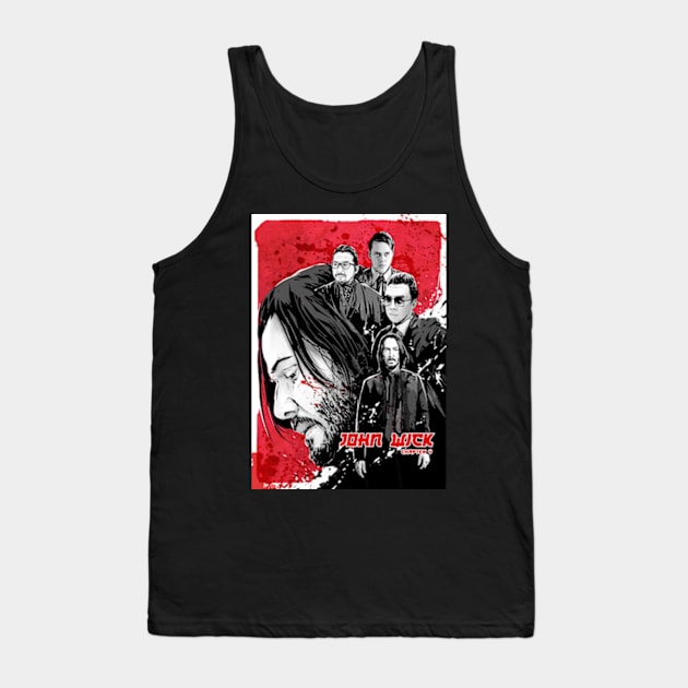 John Wick Movie, John Wick Art, John Wick Chapter 4 Tank Top by IchiVicius